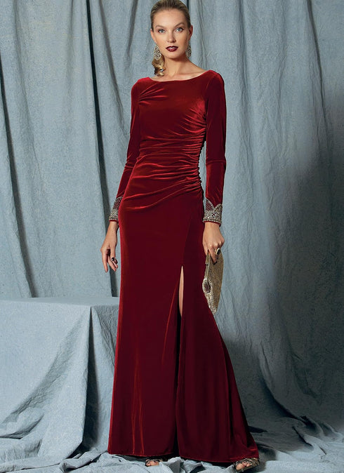 Vogue Patterns Women's Formal Long Sleeve Dress Sewing Pattern by Badgley Mischka, Sizes 14-22...