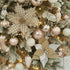 Sea Team 6-Pack Artificial Glitter Poinsettia, Flower Sticks, Christmas Flower Ornaments, Floral Stems, Picks, Branches, Xmas Tree Decorations for...