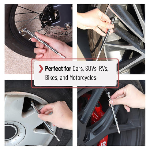 UNCO- Pencil Tire Pressure Gauge, 4 Pack, Tire Gauges for Tire Pressure, Tire Gauge, Air Pressure Gauge for Tires, Air Gauge Tire Pressure, Car Ti...
