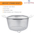 U.S. Kitchen Supply Stainless Steel Colander Strainer Basket - 3-Quart Colander with Resting Feet & Handles - Wide Rim Sieve, Stainless Steel Stra...