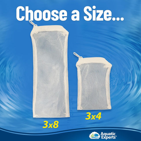 Aquatic Experts High Flow Filter Media Bag - Durable Filter Bags for Fish Tank, Secure Aquarium Media Bag with Drawstring, Media Bags for Aquarium...