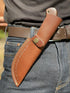 High Carbon Steel Knife - Handmade Full Tang Bushcraft Knife - Hunting Knife, Survival Knife, Fixed Blade Knife & Camping Knife - Camping Knives &...