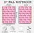 Hot Pink Journal Notebook - Pink Spiral Notebook Journal 5.5×8.3, Preppy Tiger Notebook with 164 Pages...