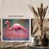 Posterizer 1 pcs- pretty pastel pink flamingo in nature-Art for Animal Lovers-Landscape & Nature Art- Living Room Bedroom Decor- unframed wall art...