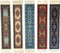 Set of 5 Rug Bookmarks, Colorful Carpet Book Marks for Reading, Miniature Oriental Style Design, Novelty Office Accessories...