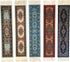 Set of 5 Rug Bookmarks, Colorful Carpet Book Marks for Reading, Miniature Oriental Style Design, Novelty Office Accessories...