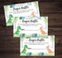All Ewired Up 50 Dinosaur Diaper Raffle Tickets Diaper Raffle Ticket Lottery Insert Cards Baby Shower Invitations, Supplies and Games for Baby Rev...