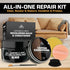 FORTIVO Leather Recoloring Balm with Mink Oil, Couch Repair Kit, Leather Dye and Restorer for Furniture - Black...