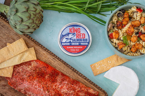 King Red Salmon Rub-Classic Potlatch Seasoning Dry Spice Blend-Restaurant Grilled Seafood and Fish-All Natural, Gluten Free, Keto, Low Sodium, No ...
