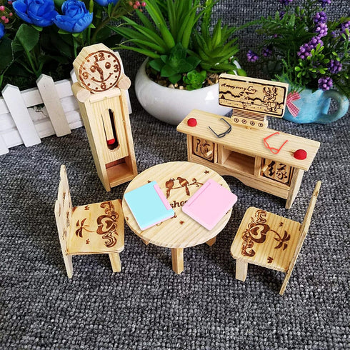 30 Pcs Doll Dollhouse Accessories 1/12 Scale Dollhouse Phone Laptop Computer Headset Glasses Miniature Simulator Accessories Mini Scene Simulation...