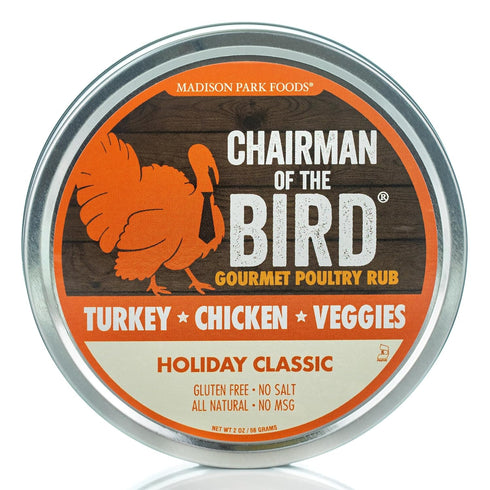 Chairman of the Bird Gourmet Turkey Rub Seasoning – Citrus-Herb Spice Blend – Orange, Cranberry, Rosemary, Sage – Roast, Grill, Smoke – Natural, G...