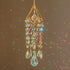 Crystal Suncatchers Hanging Wind Chime Style Garden Suncatcher Rainbow Maker Handmade Gold Plated Suncatcher...