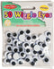 Creative Arts by Charles Leonard Wiggle Eyes, Round, 12mm, Black, 50/Bag (64512)...