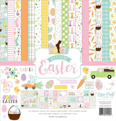 Echo Park Paper Company Welcome Easter Collection Kit Paper , 12-x-12-Inch...