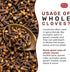 Whole Cloves 7 Oz Bag - Great for Foods, Tea, Pomander Balls, and Even Potpourri - by Spicy World...