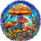 Wooden Puzzles for Adults, Magical Mushrooms Wooden Jigsaw Puzzles for Adults, Wood Puzzles Adults, Unique Animal Shape Wood Cut Puzzles, Birthday...
