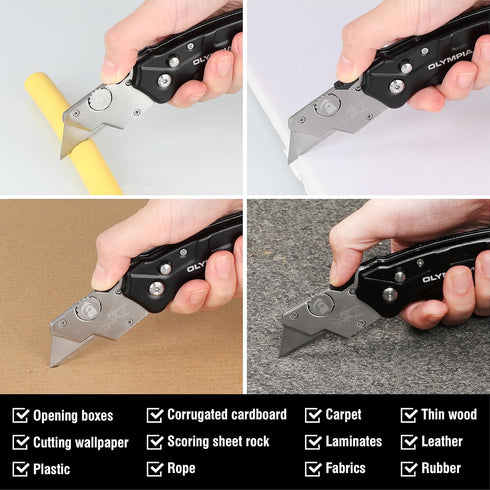 Olympia Tools Turbofold Utility Knife, 33-200...