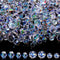 1000 Pcs Crystal Glass Beads for Jewelry Making AB Color Beads Briolette Rondelle Crystal Beads DIY Faceted Crystal Beads for Bracelets Necklace P...