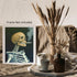 Posterizer 1 pcs-skeleton smoking on the porch-holloween decor 2-Gothic Art- Gift for Men Women Entrepreneur Teens -Living Room Bedroom Decor- unf...