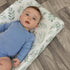 Organic Muslin Changing Pad Cover - Fitted Baby Changing Mat, Soft and Breathable, Eucalyptus Leaves, 16”x32”...
