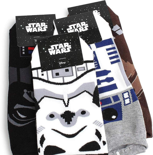 Star Wars Socks Collection, 4 Pairs, Low-Cut, One Size Fits All...