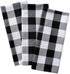DII Buffalo Check Kitchen Collection, Classic Farmhouse Dishtowel Set, 20x30, Black & White, 3 Piece...