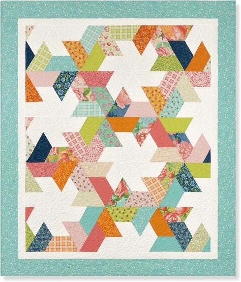 Acrylic Quilting Template, Half Hexagon | For Use with 10” Precut Fabric Squares | Layer Cake Patchwork Quilt Supplies for Cutting Patterns, Sewin...