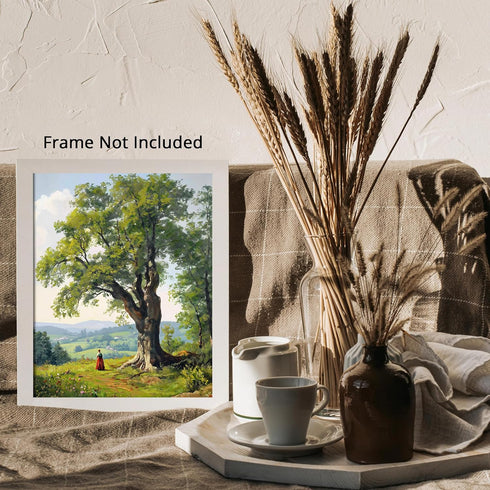 Posterizer 1 pcs-serene countryside scene in oil painting style 1-Collectibles & Fine Art-Landscape & Nature Art- Gift for Men Women Entrepreneur ...