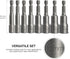 NEIKO 10065A 1/4” Hex Shank Magnetic Power Impact Nut Driver Set |8 Piece Tool Set | Professional Grade Socket Nut Setters| Metric | Sizes 6 to 13...