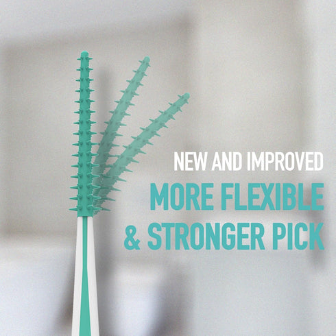 Dr. Emma Soft Rubberized Dental Picks Mint Brush Picks, 100 Count (1 Packs, Mint)...