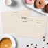 321Done 5" x 7" Recipe Cards (Set of 50) - Extra Large Double-Sided Premium Card Stock - Made in USA - Script Font Minimalist, Large Kraft Tan...