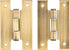 Antique Brass "H" Type Cabinet Door Hinges | 2 1/2" x 1 5/8" | Pack of 2 | Flush Mount Furniture Hinges | Furniture Hardware | L-H0501A-AB-A (1)...