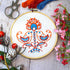 Povitrulya Embroidery Kit for Beginners 'Birds' - Fun Starter Kit for Hand Embroidery...