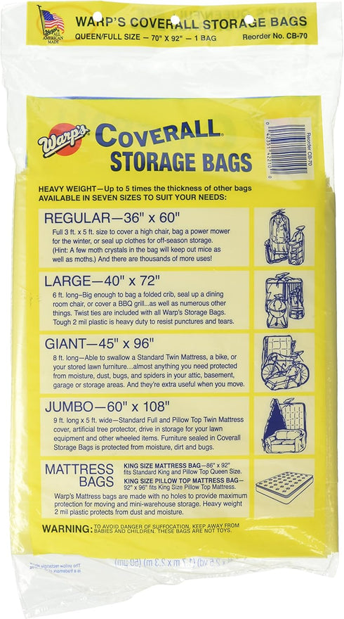 Warp Brothers CB-70 Banana Mattress Bag for Queen or Full, 70 92-Inch...