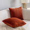 Kevin Textile Set of 2 Fall Pillow Covers Solid Supersoft Corduroy Handmade Decorative Velvet Throw Pillow Cushion Cover for Seasonal Autumn, Burn...