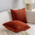 Kevin Textile Set of 2 Fall Pillow Covers Solid Supersoft Corduroy Handmade Decorative Velvet Throw Pillow Cushion Cover for Seasonal Autumn, Burn...