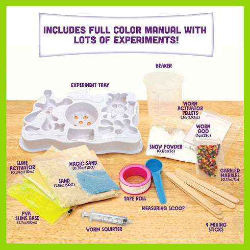 Be Amazing! Toys Super Squishy Science Lab STEAM Science Kit for Kids - Kid Chemistry Kit - Make Your Own Slime, Putty, Quicksand and More - Mind ...