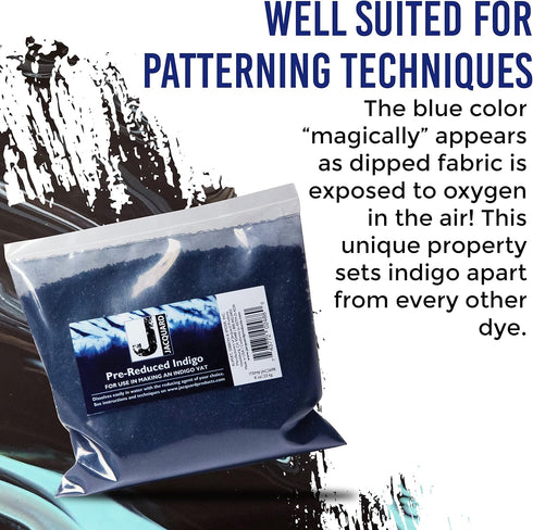 Jacquard Blue Indigo Dye - 8 Oz Create Your Own Shibori Bag, Macrame, Pillow...