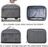 VOSDANS 4 Slice Toaster Cover with Removable Bottom 2-in-1 Toaster Bag with Pockets Toaster Storage Bag with Handle, Dust and Fingerprint Protecti...