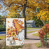 Hello Fall Gnome Garden Flag 12x18 Double Sided Burlap, Pumpkin Sunflower Garden Yard Flags for Thanksgiving Rustic Seasonal Outside Outdoor House...