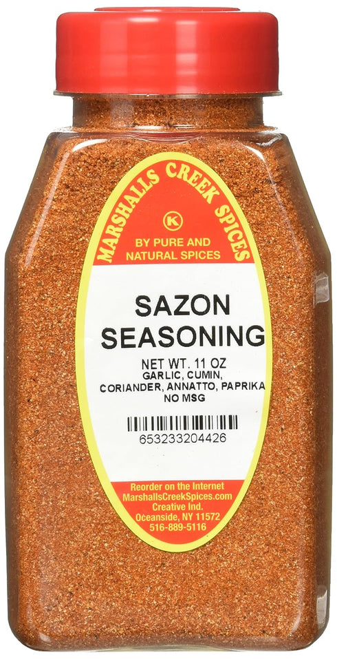 Marshalls Creek Kosher Spices SAZON SEASONING NO SALT, 11 OZ, WITH ANNATO...