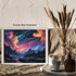 Posterizer 1 pcs- mountains, trees, night sky landscape nature 2-Landscape & Nature Art-Floral Botanical Art- Decor for Home & Office- unframed wa...