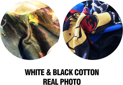 Cotton Sublimation Dark & Light Cloth Fabric Sheet Pack 15 Units 29cm x 29cm...