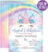 Your Main Event Prints Unicorn Birthday Invitation - Rainbow Unicorn Party Invite - 20 Fill-In Style - Envelopes Not Included...