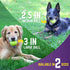 Chew King Supreme Rubber Fetch Balls - Extremely Durable Natural Rubber Toy, 2.5 inch, Yellow (CM-10066-CS01), 2.5" (Medium)...