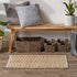 DII Woven Rugs Collection Hand-Loomed Jute, 2x3', Off-White Chevron...