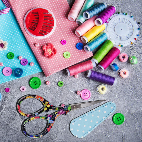 Sewing scissors sharp Embroidery Crafting Threading Scissors with Leather Scissors Cover for Needlework Craft Art Work Manual Handicraft DIY Tool...
