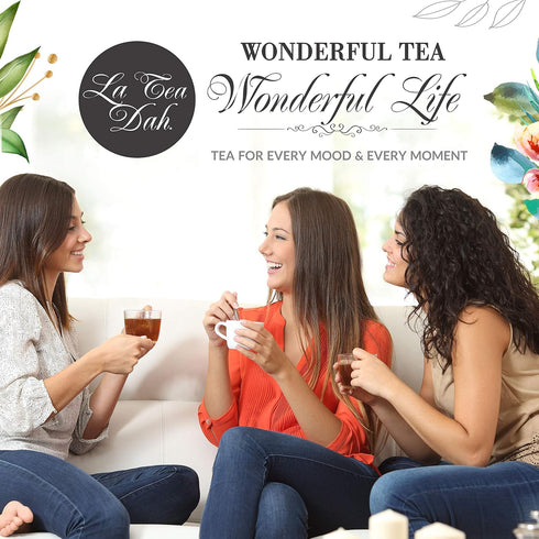 Earl Grey Tea by La Tea Dah, Zesty Gourmet Tea Made with Whole Ceylon Tea Leaves, Bergamot, & Orange Peel, Blended in the USA and Packaged for Gif...