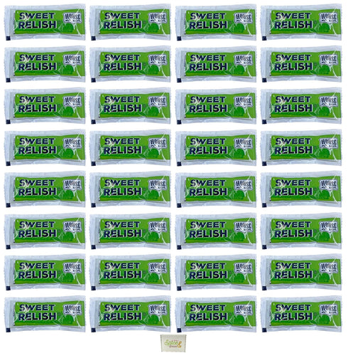 House Recipe Sweet Relish Packet 9 g | Kosher | Pack of 50...