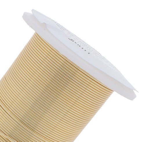 The Beadsmith Wire Elements 20-Gauge Lacquered Tarnish-Resistant Copper Wire for Jewelry Making, 15 Yard, 13.72 Meter Spool (Gold)...